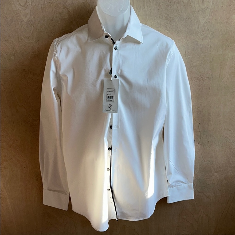 Christian Lacroix Prestige Classic White Men's Shirt